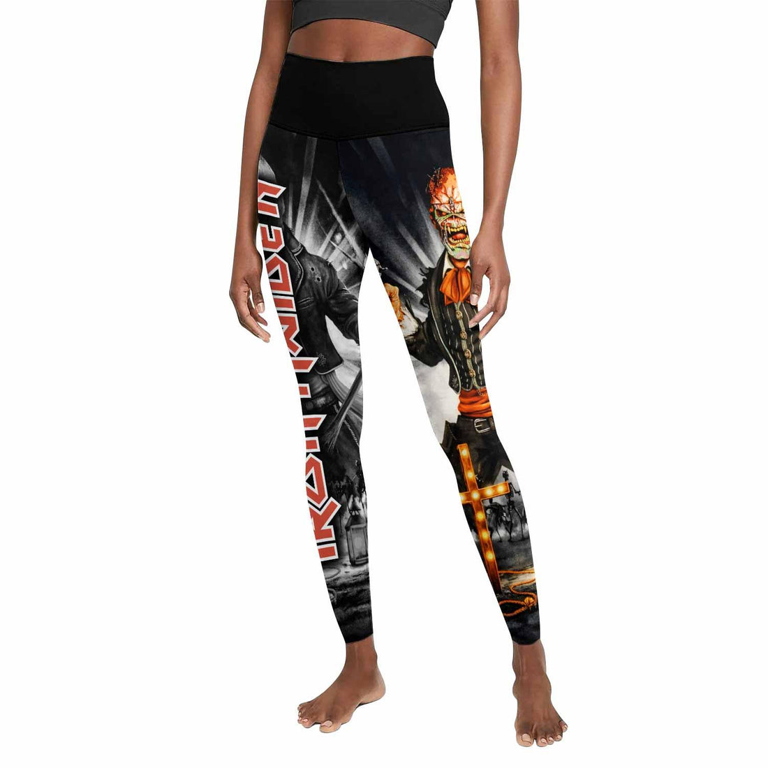 Iron Maiden Nights Of The Dead Women's Leggings - front and back view