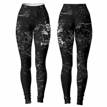 Misfits Die Monster Die Women's Leggings - front and back view