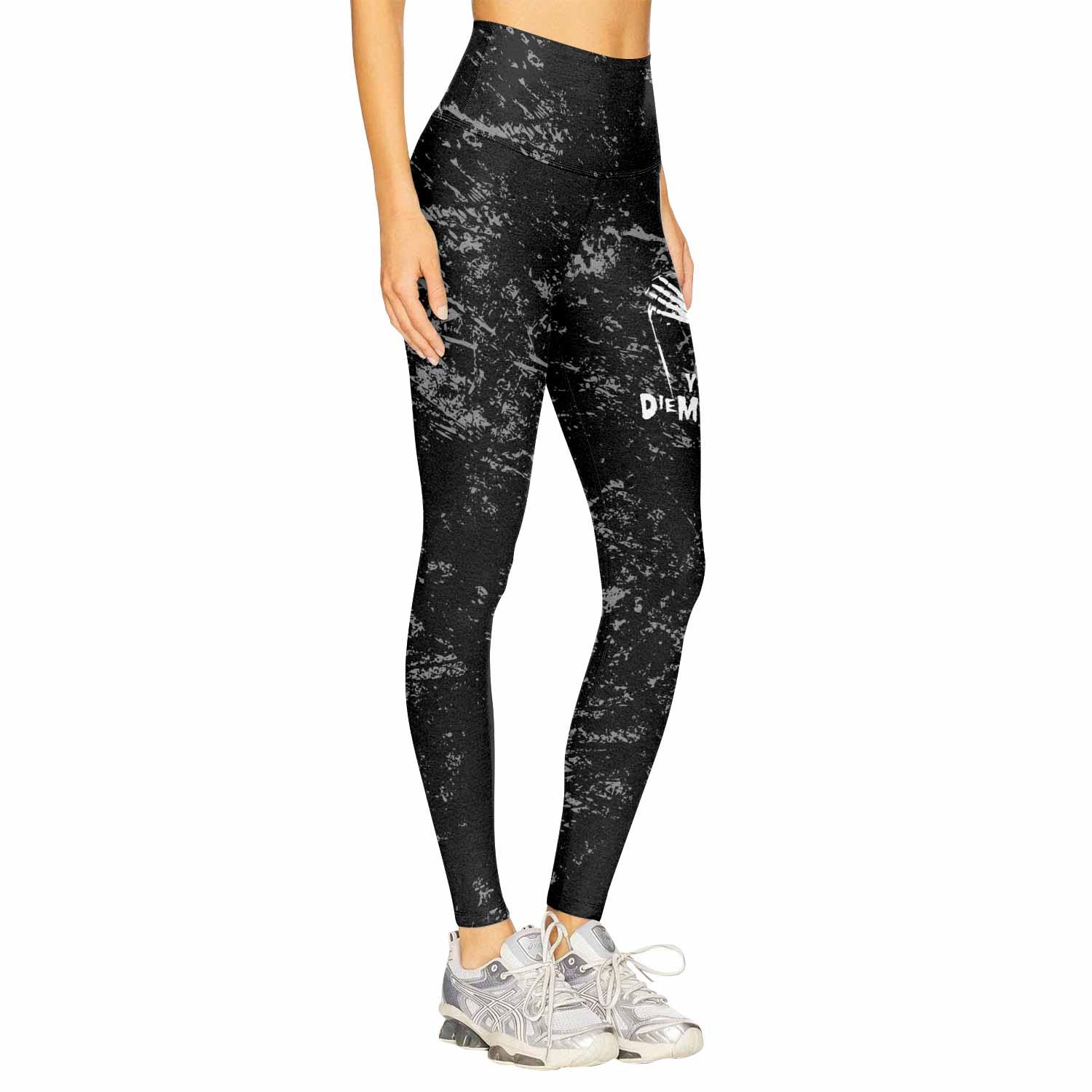 Misfits Die Monster Die Women's Leggings - right side mockup