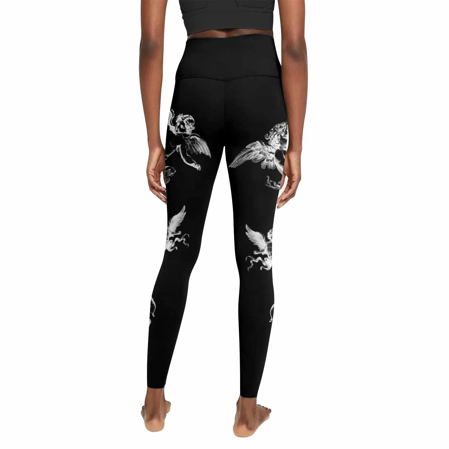 Angels of Solace Women's Leggings - back view mockup