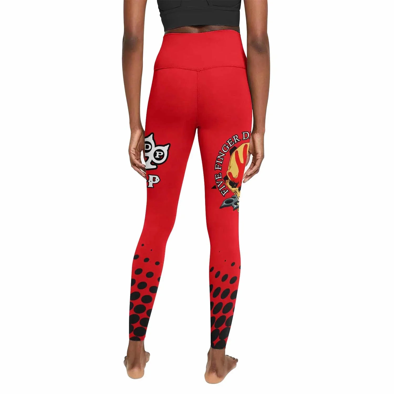 Five Finger Death Punch 5FDP Women's Leggings - back view mockup