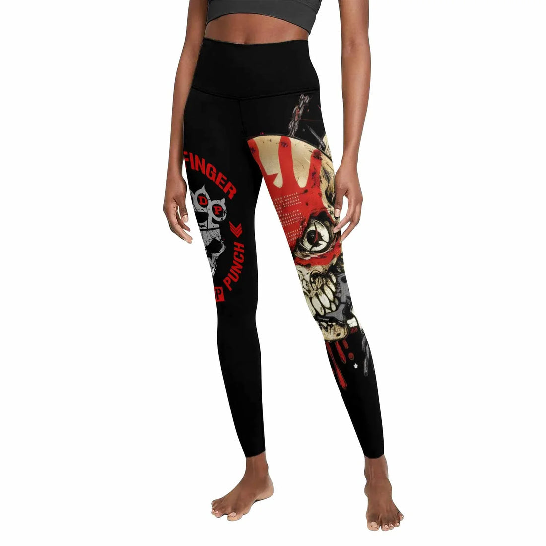 Five Finger Death Punch Shadowrolls Women's Leggings - front and back view