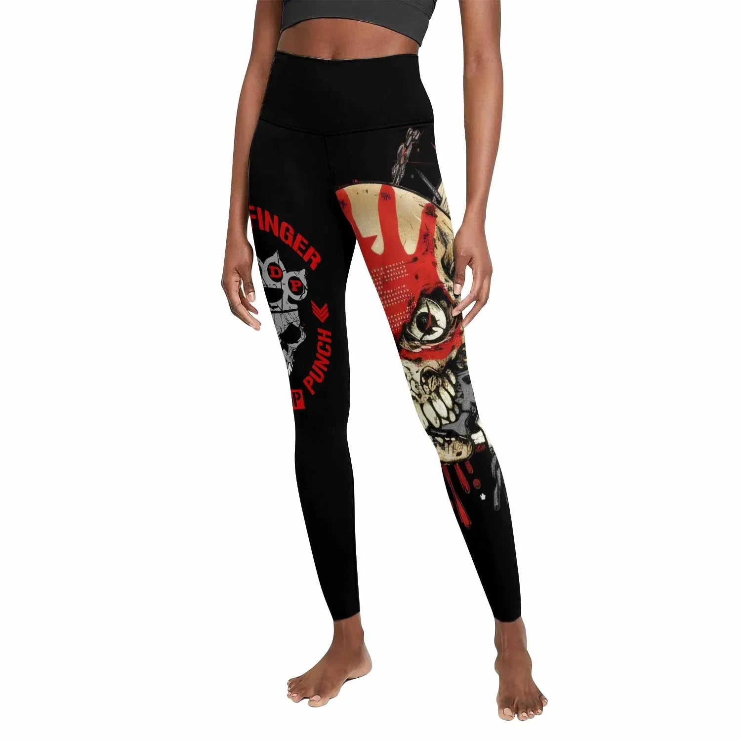 Five Finger Death Punch Shadowrolls Women's Leggings - front view mockup