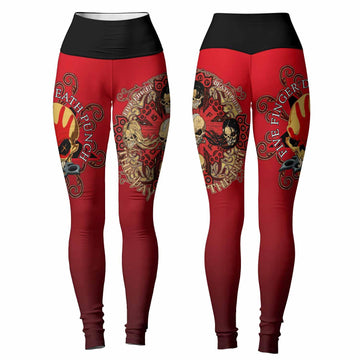 5FDP Five Finger Death Punch Women's Leggings - front and back view