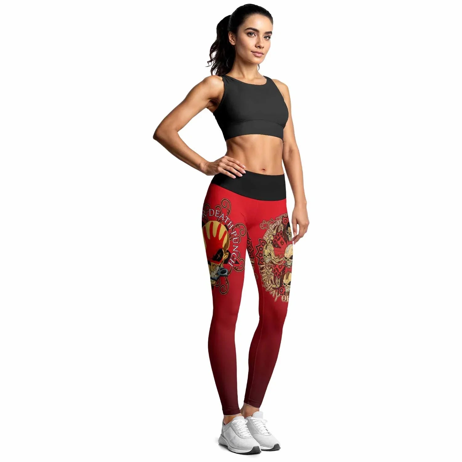 5FDP Five Finger Death Punch Women's Leggings - lifestyle view