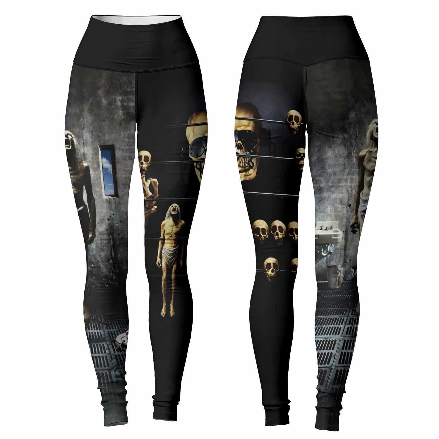 Megadeth Prison of Flesh Women's Leggings - front and back view