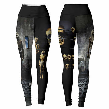 Megadeth Prison of Flesh Women's Leggings - front and back view