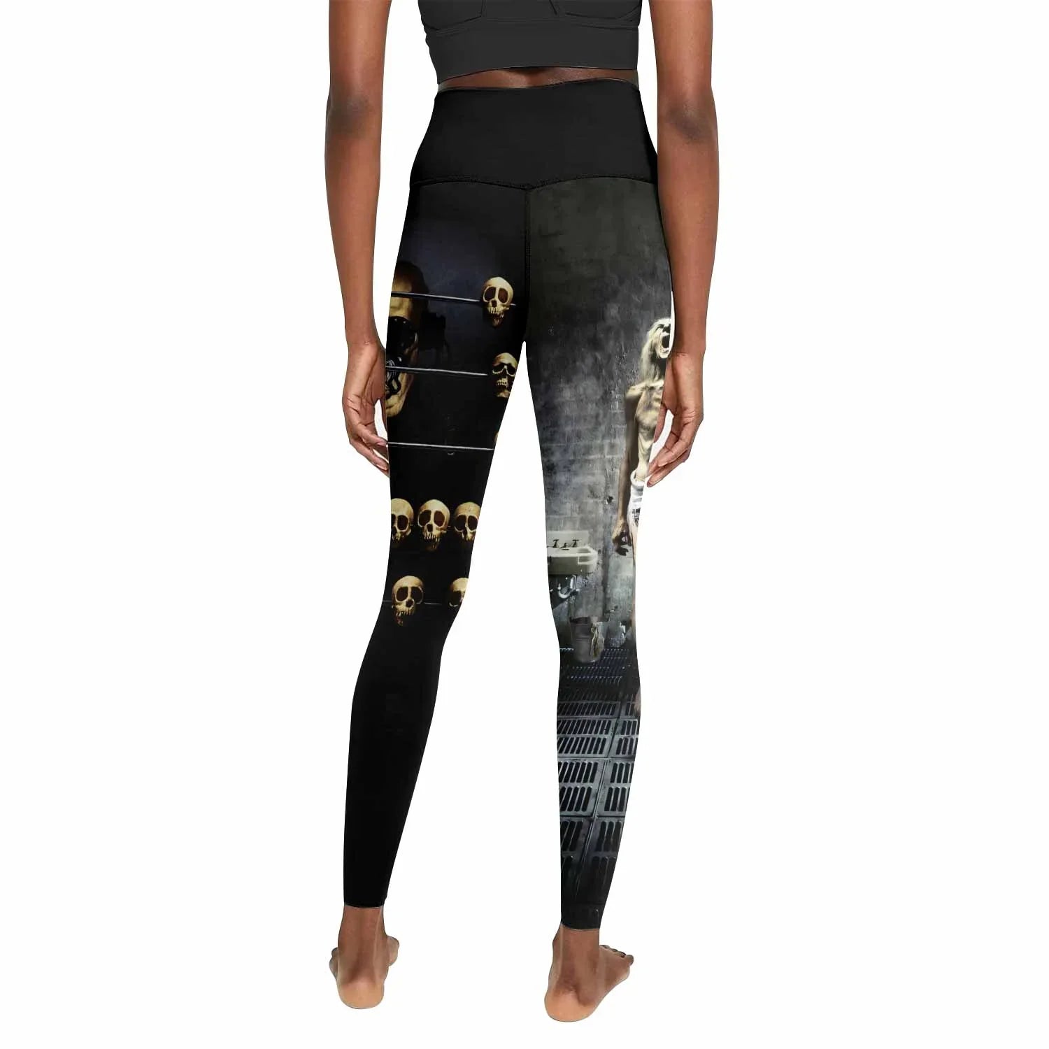 Megadeth Prison of Flesh Women's Leggings - back view mockup