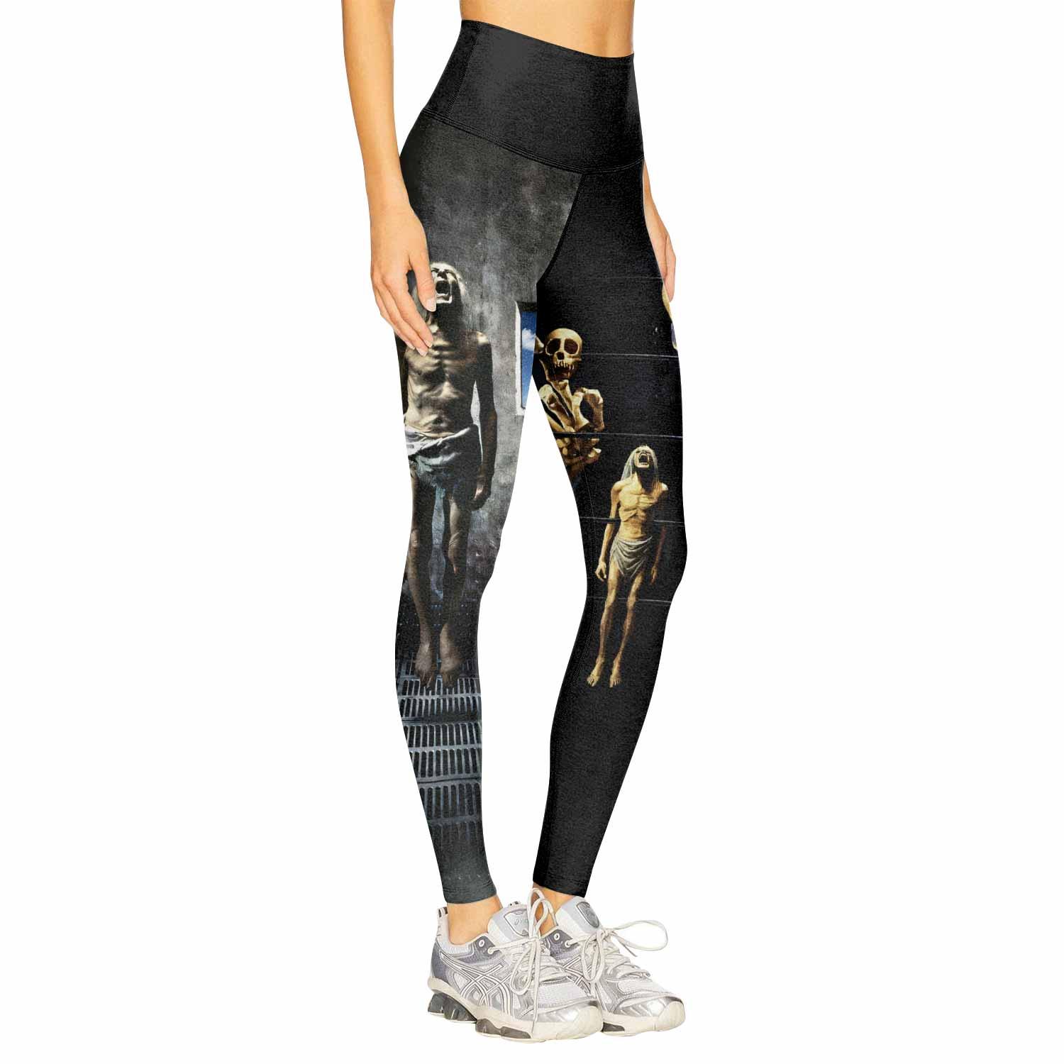 Megadeth Prison of Flesh Women's Leggings - right side mockup