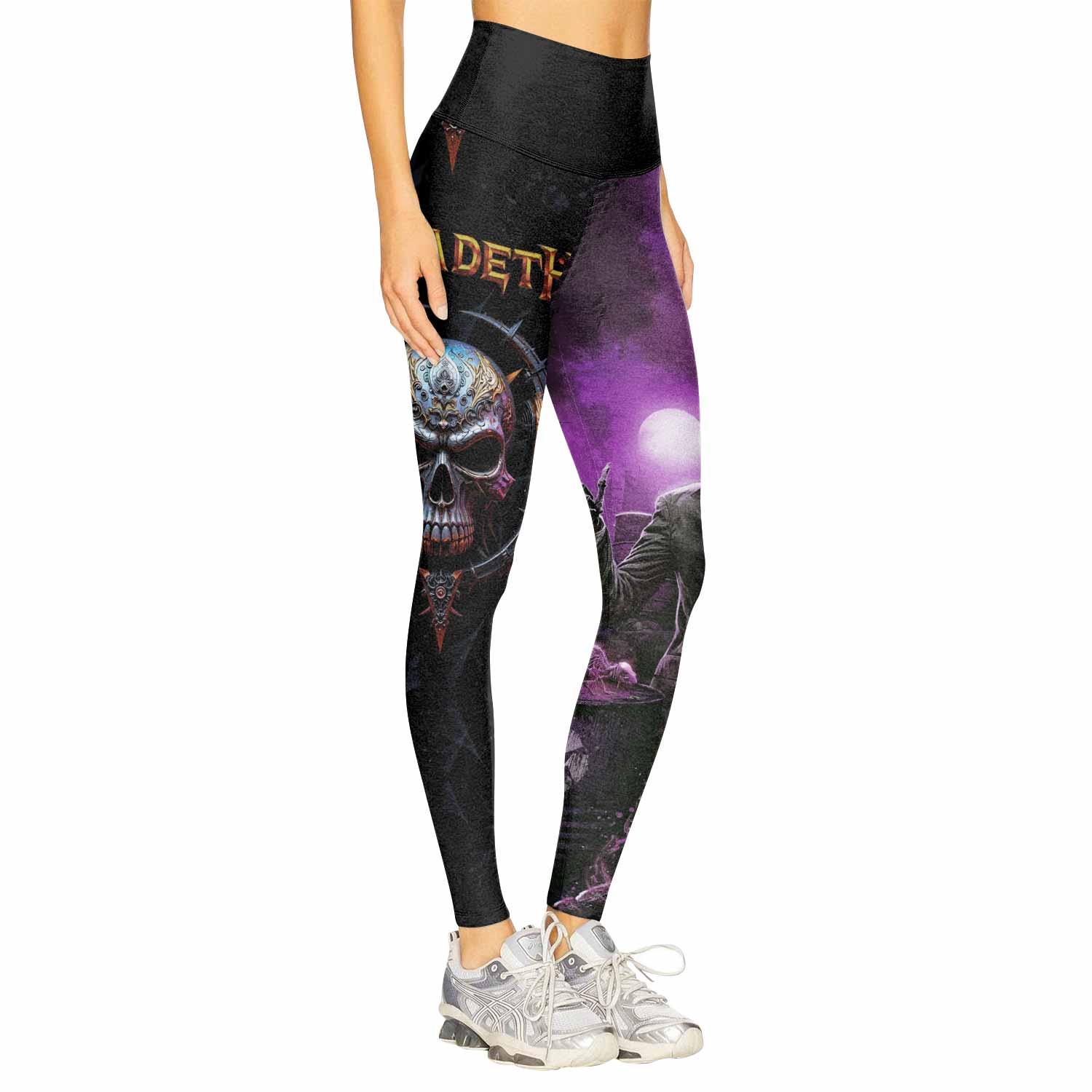 Megadeth Toxic Messiah Women's Leggings - right side mockup