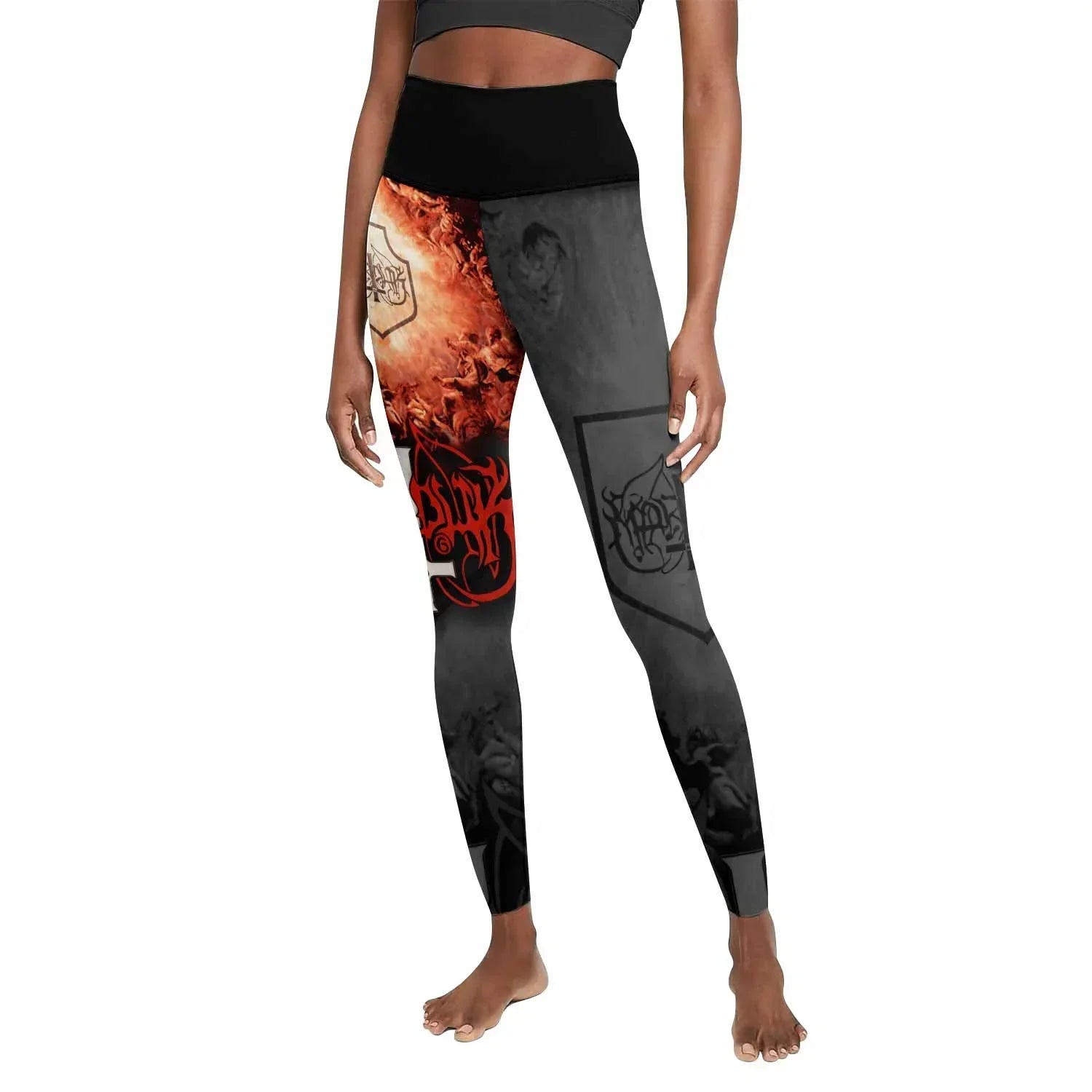 Marduk Heaven Shall Burn Women's Leggings - front view mockup