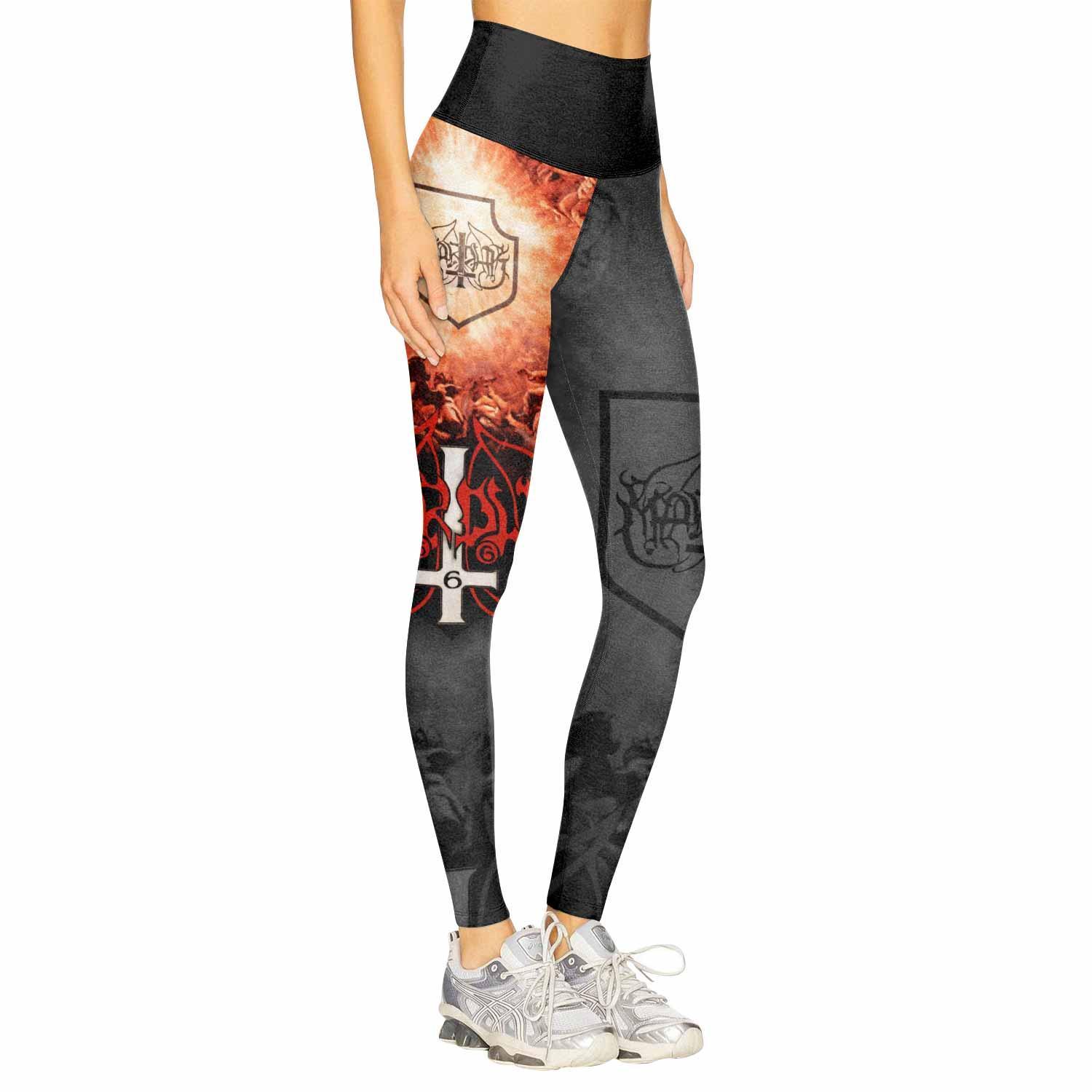 Marduk Heaven Shall Burn Women's Leggings - right side mockup