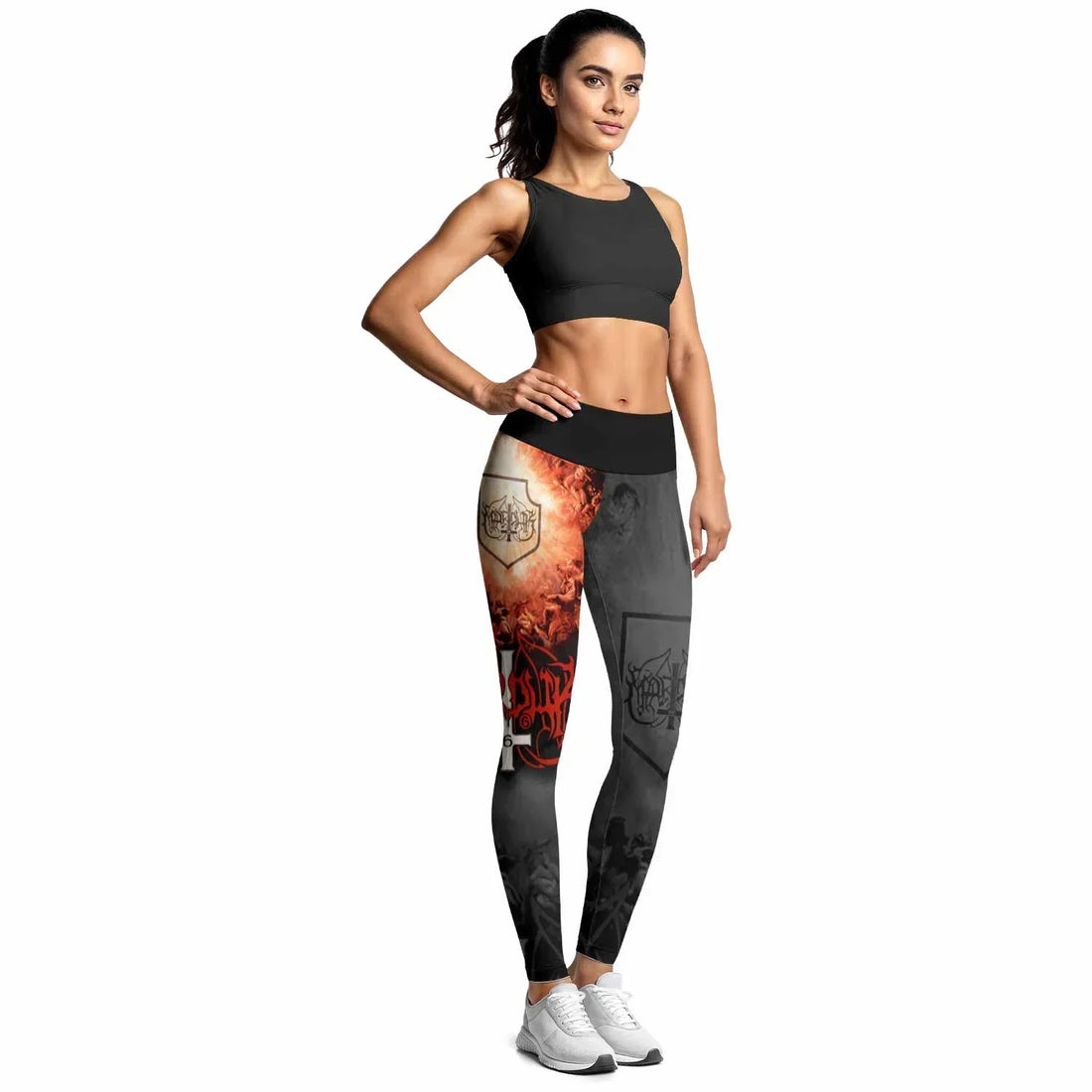 Marduk Heaven Shall Burn Women's Leggings - lifestyle view