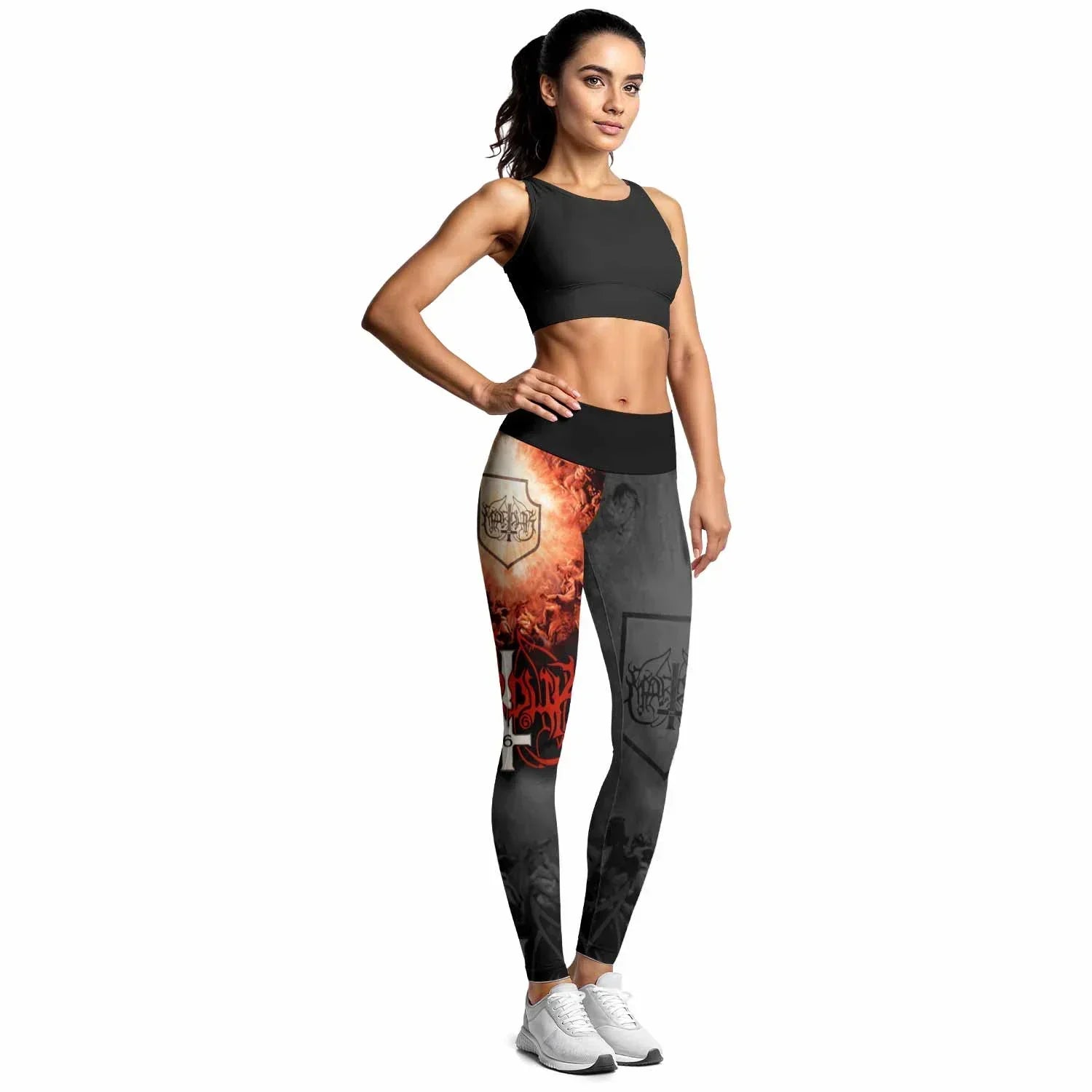 Marduk Heaven Shall Burn Women's Leggings - lifestyle view