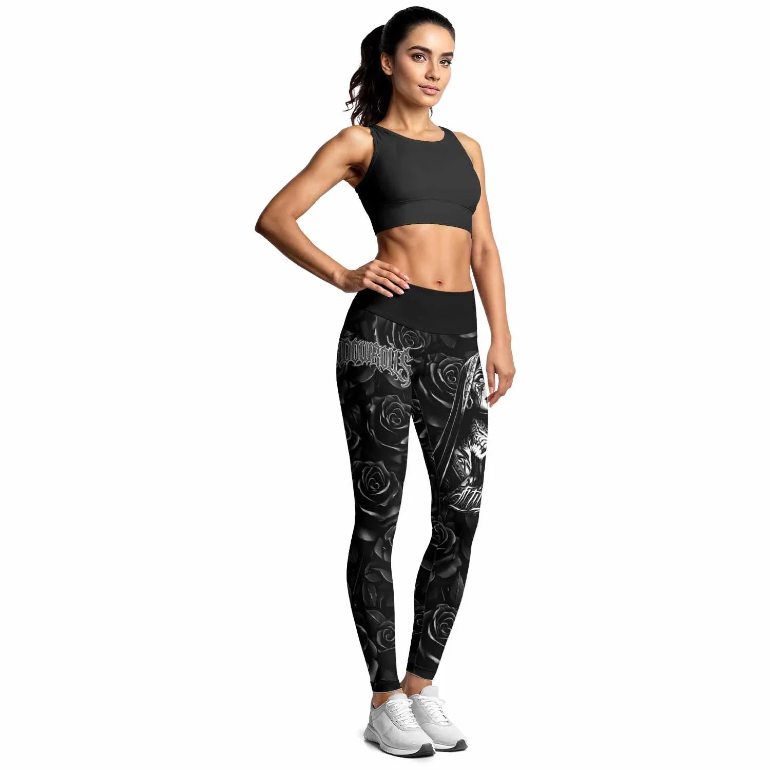 Pray for the Rave Women's Leggings - lifestyle view