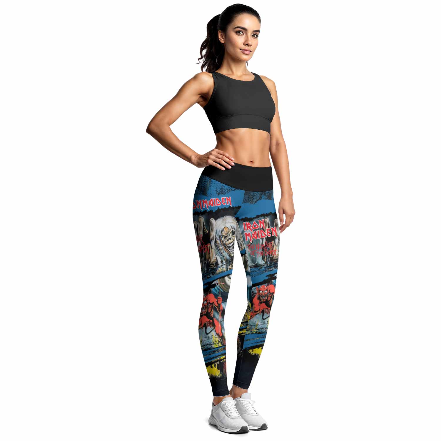 Iron Maiden The Number of the Beast Women's Leggings - lifestyle view