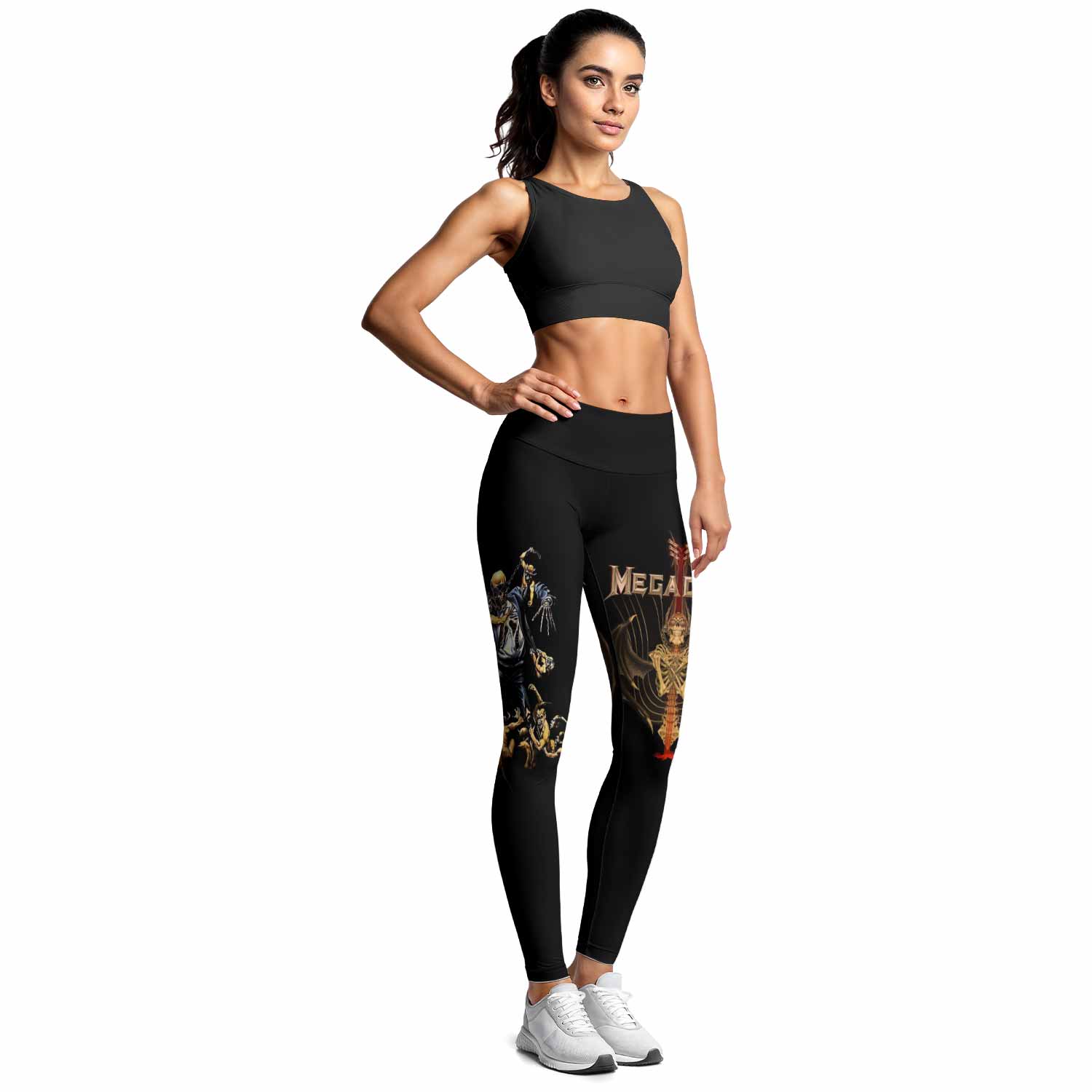 Megadeth Holy Wars 991 Wild Oats Women's Leggings - lifestyle view