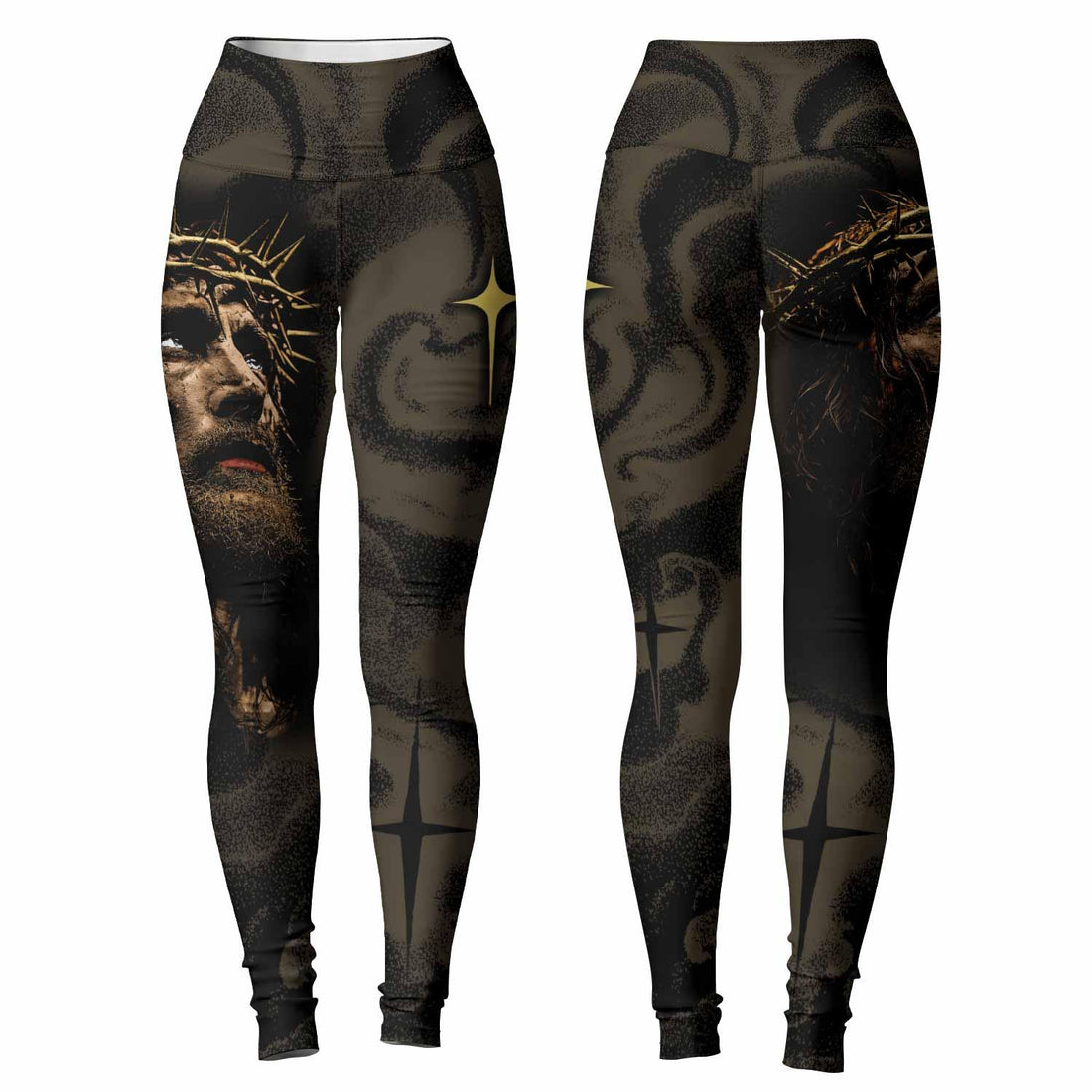 Live for Him Women's Leggings - front and back view