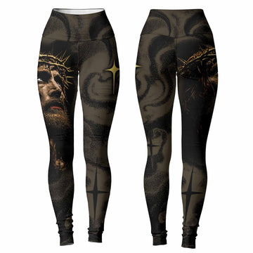Live for Him Women's Leggings - front and back view