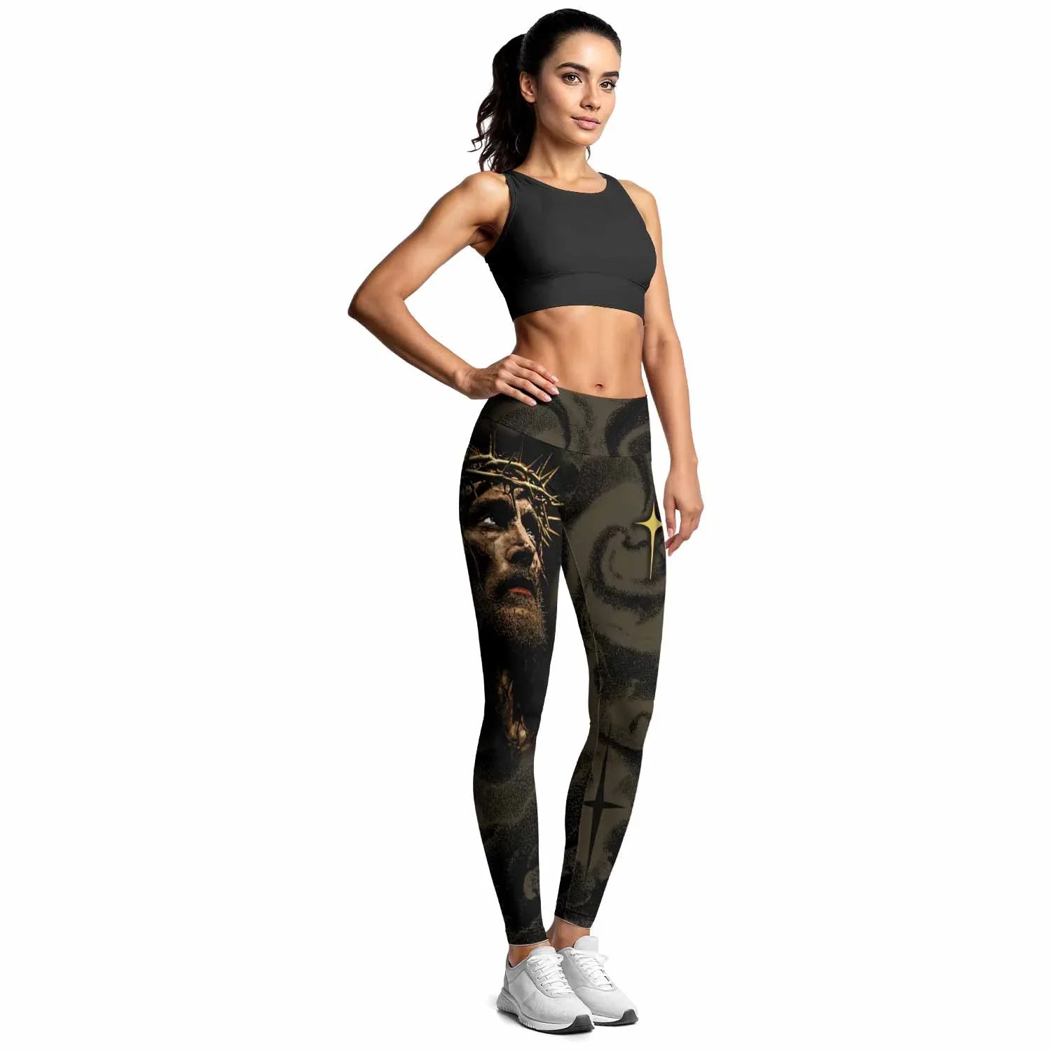 Live for Him Women's Leggings - lifestyle view