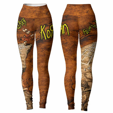 Follow the Leader Korn Women's Leggings - front and back view
