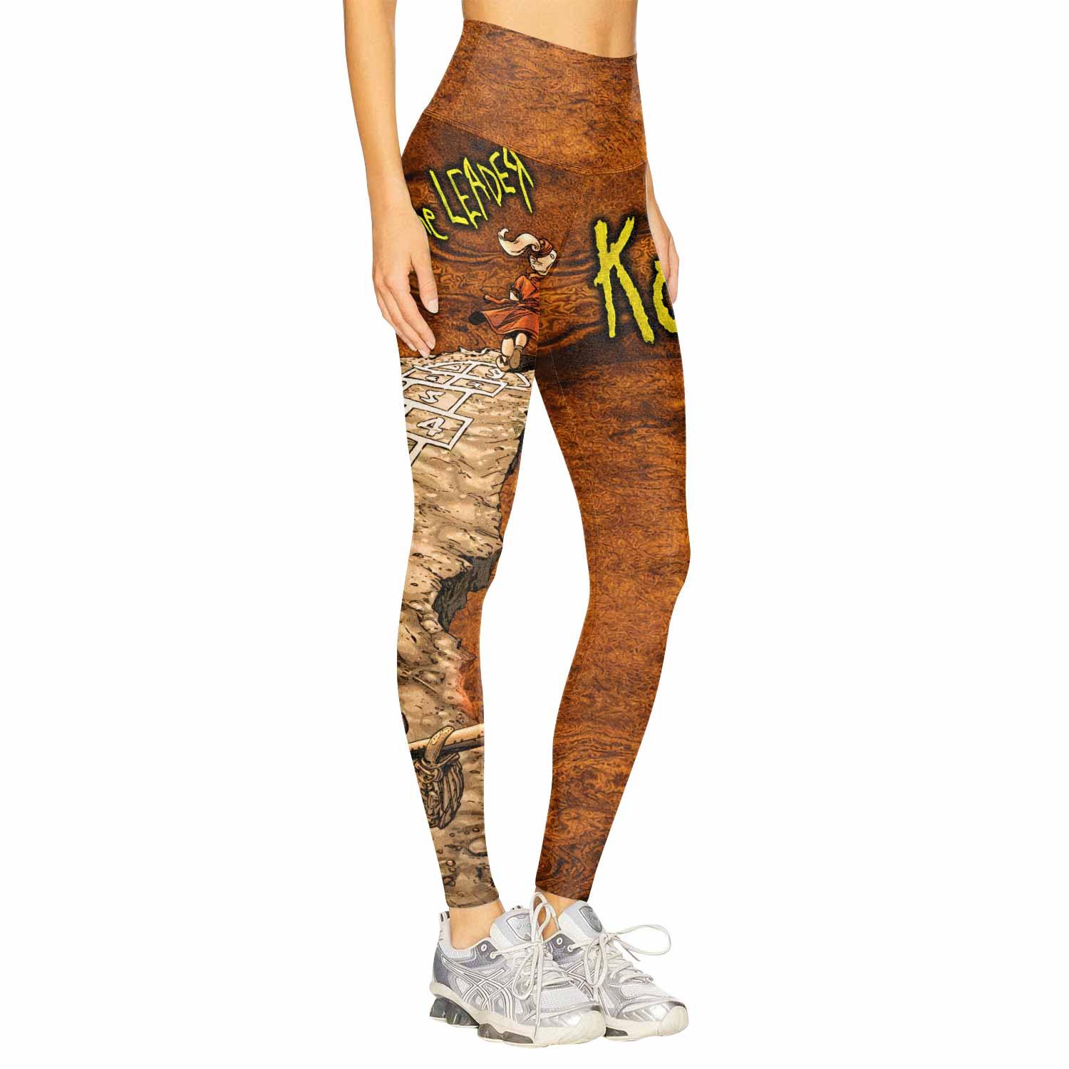 Follow the Leader Korn Women's Leggings - right side mockup