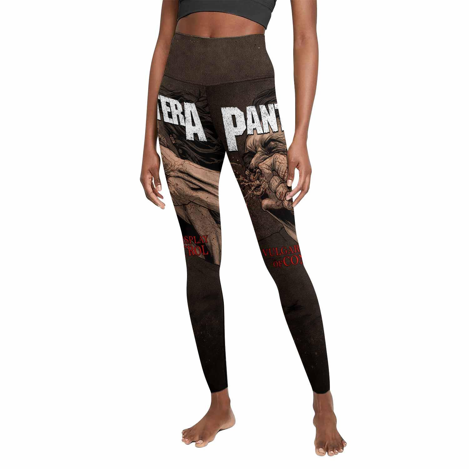 Pantera Vulgar Display Of Control Women's Leggings - front view mockup