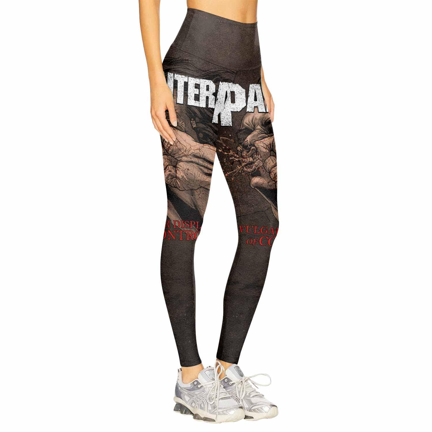 Pantera Vulgar Display Of Control Women's Leggings - right side mockup