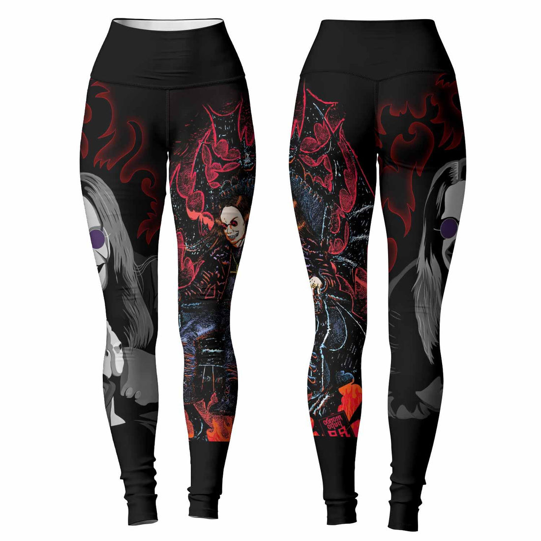 Ozzy Osbourne Women's Leggings - front and back view