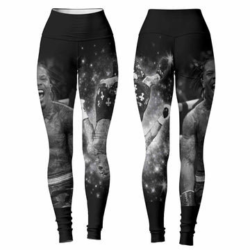 Gervonta Tank Davis Flip Women's Leggings - front and back view