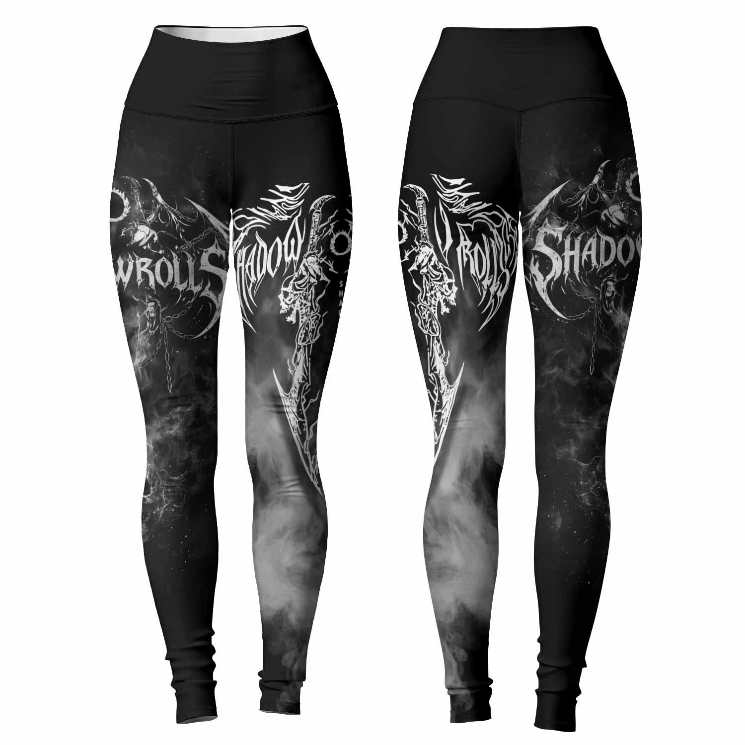 Wraith of the Abyss Women's Leggings - front and back view