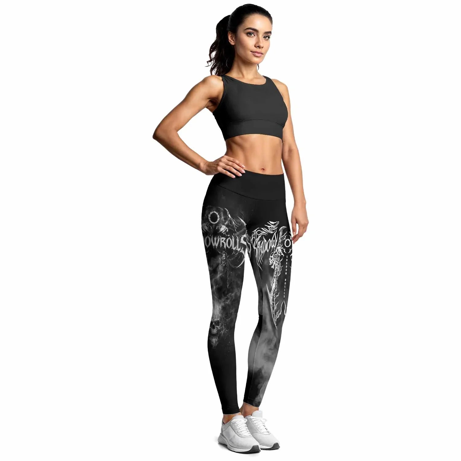 Wraith of the Abyss Women's Leggings - lifestyle view