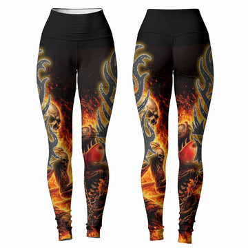 Saint King of Kings Women's Leggings - front and back view