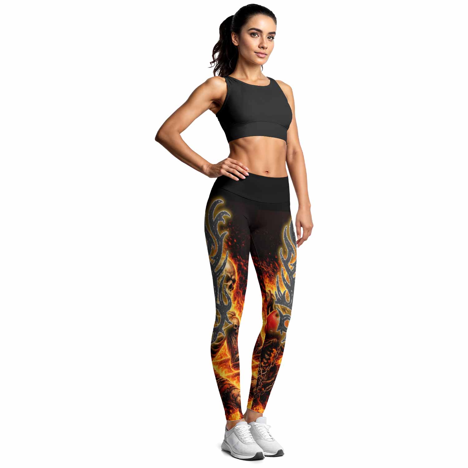 Saint King of Kings Women's Leggings - lifestyle view