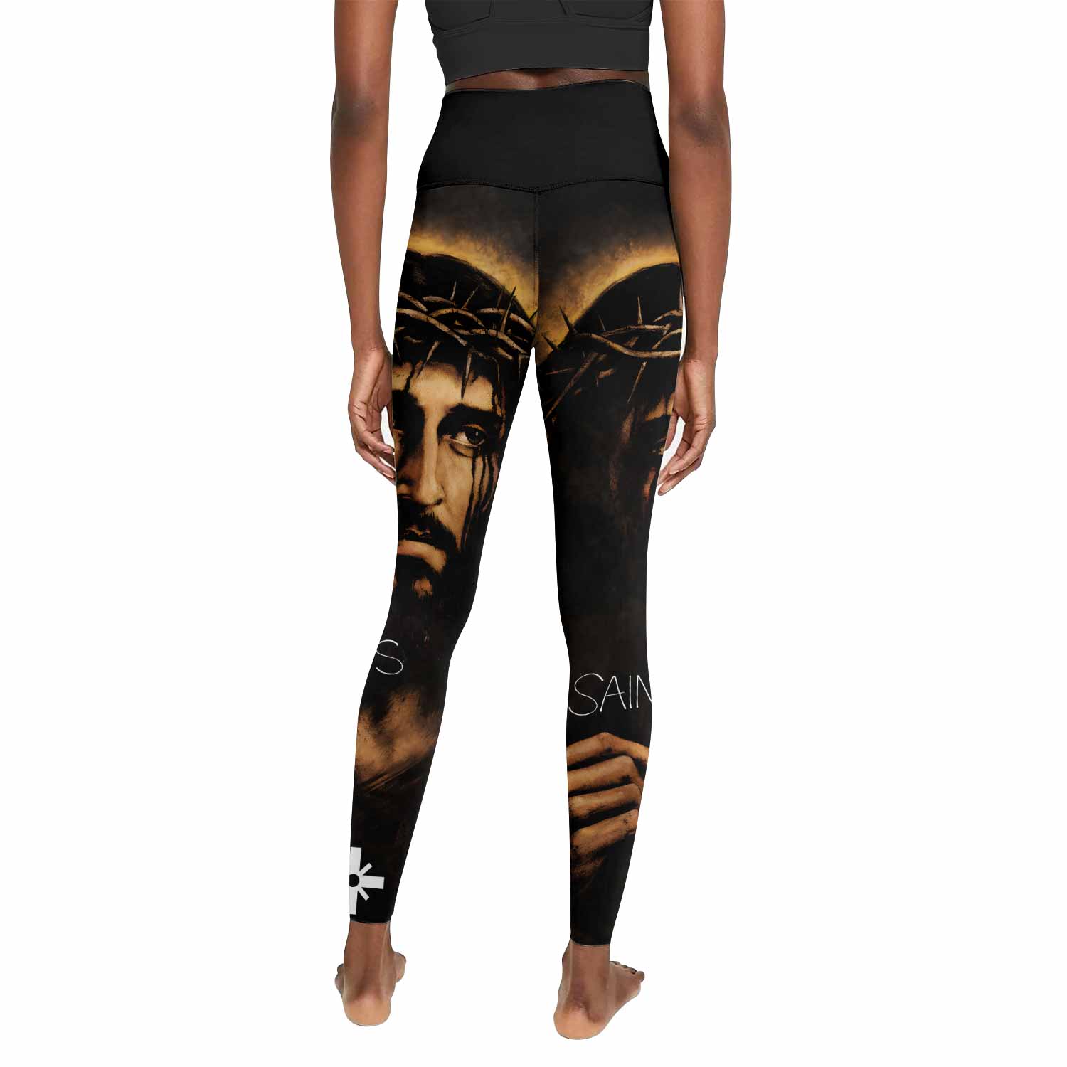 Saint Living Women's Leggings - back view mockup