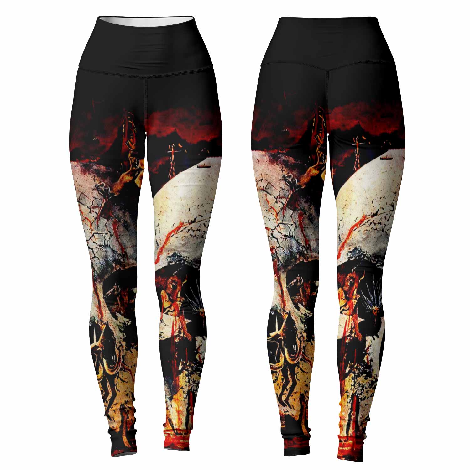 Slayer South Of Heaven Women's Leggings - front and back view