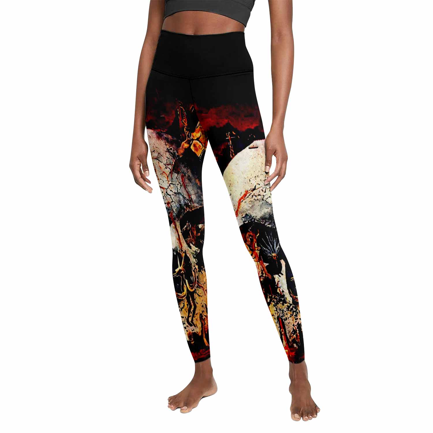Slayer South Of Heaven Women's Leggings - front view mockup