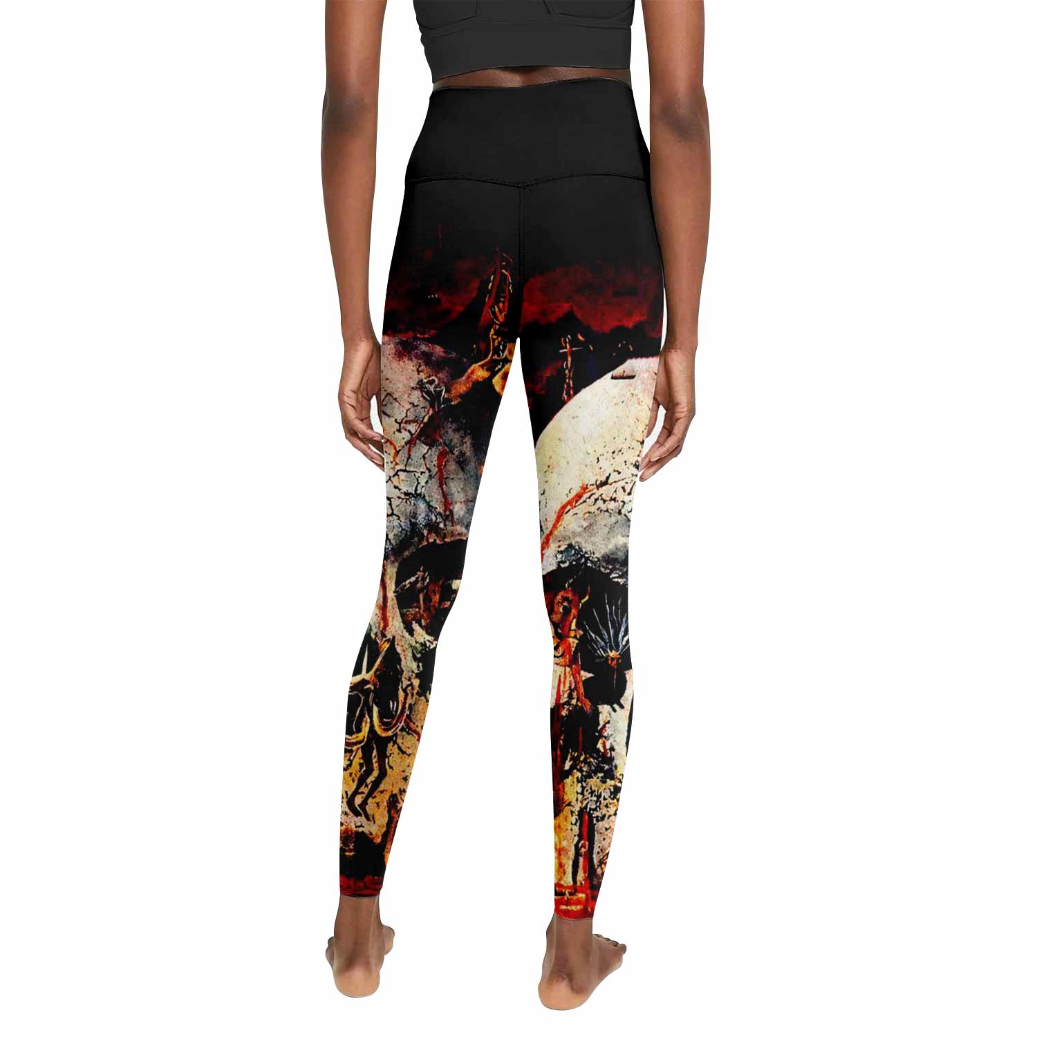 Slayer South Of Heaven Women's Leggings - back view mockup