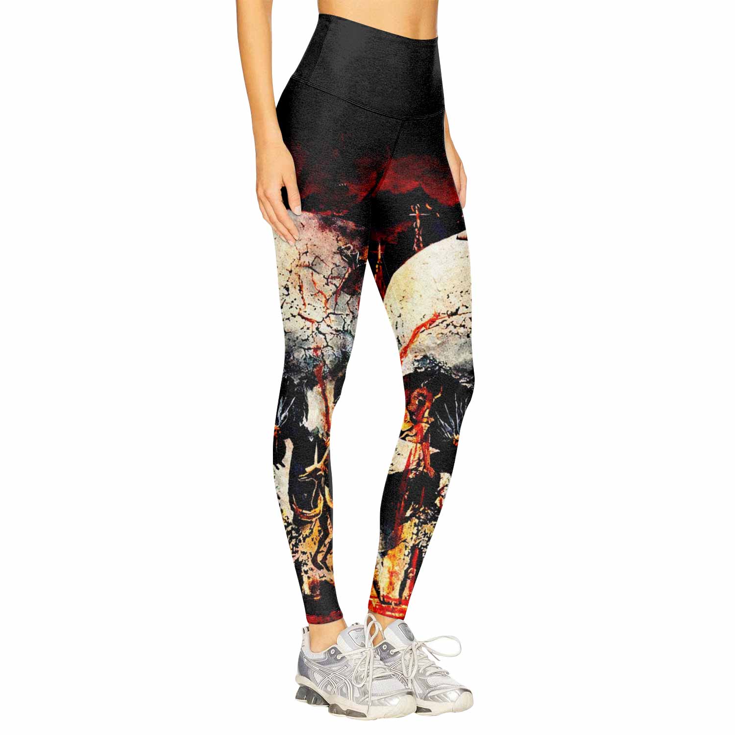 Slayer South Of Heaven Women's Leggings - right side mockup
