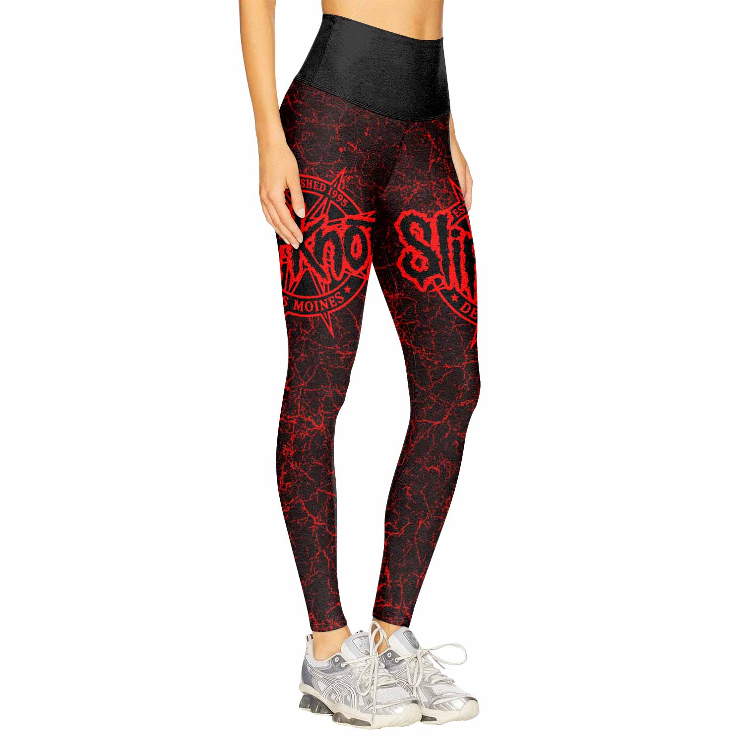 Slipknot Rotting Goat Women's Leggings - right side mockup