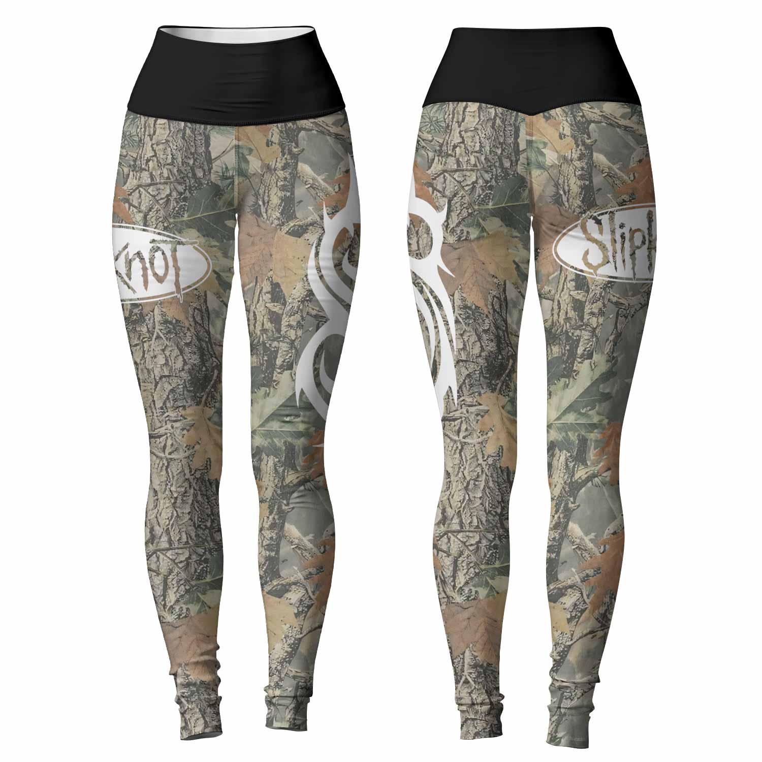 Slipknot Forest Camo Women's Leggings - front and back view