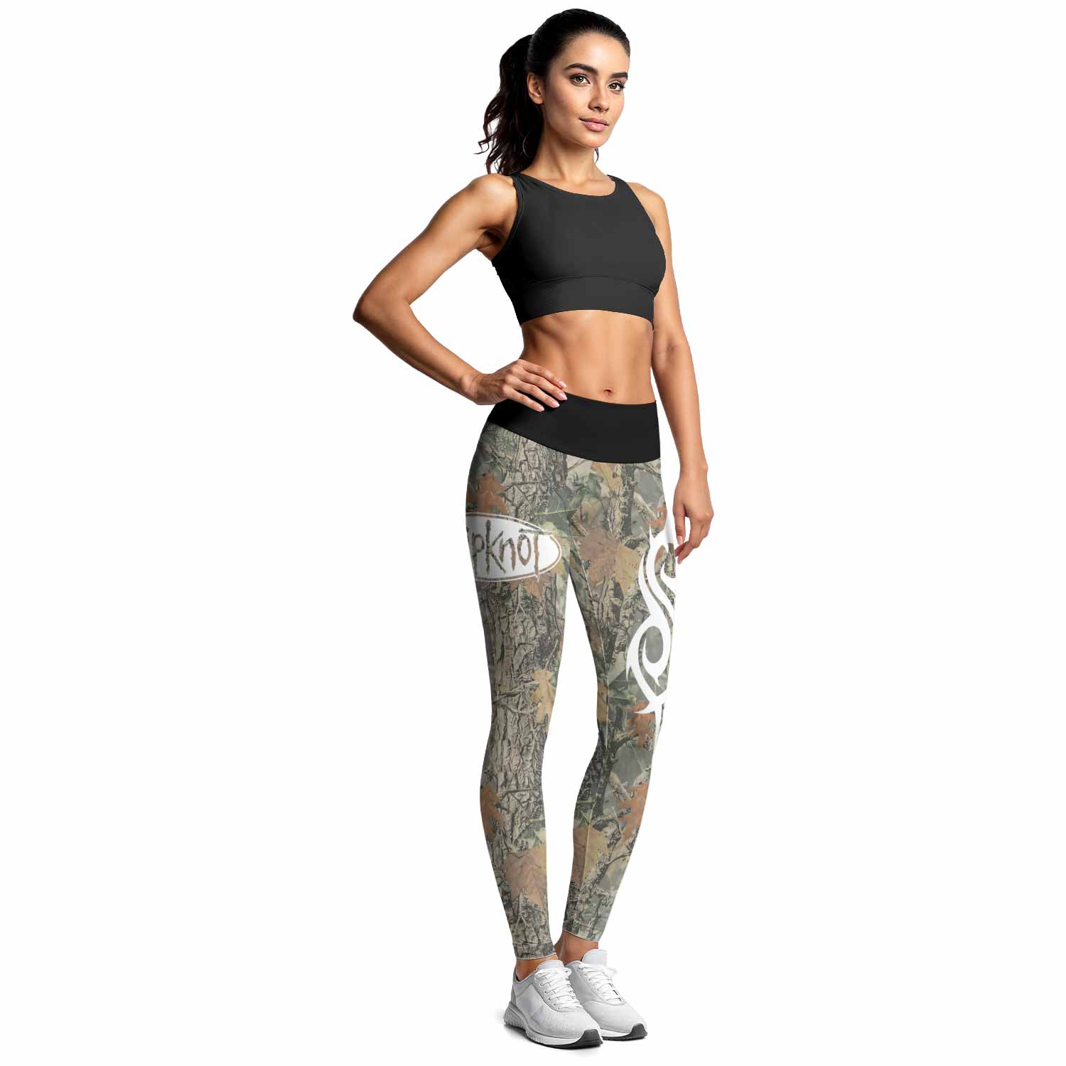 Slipknot Forest Camo Women's Leggings - lifestyle view