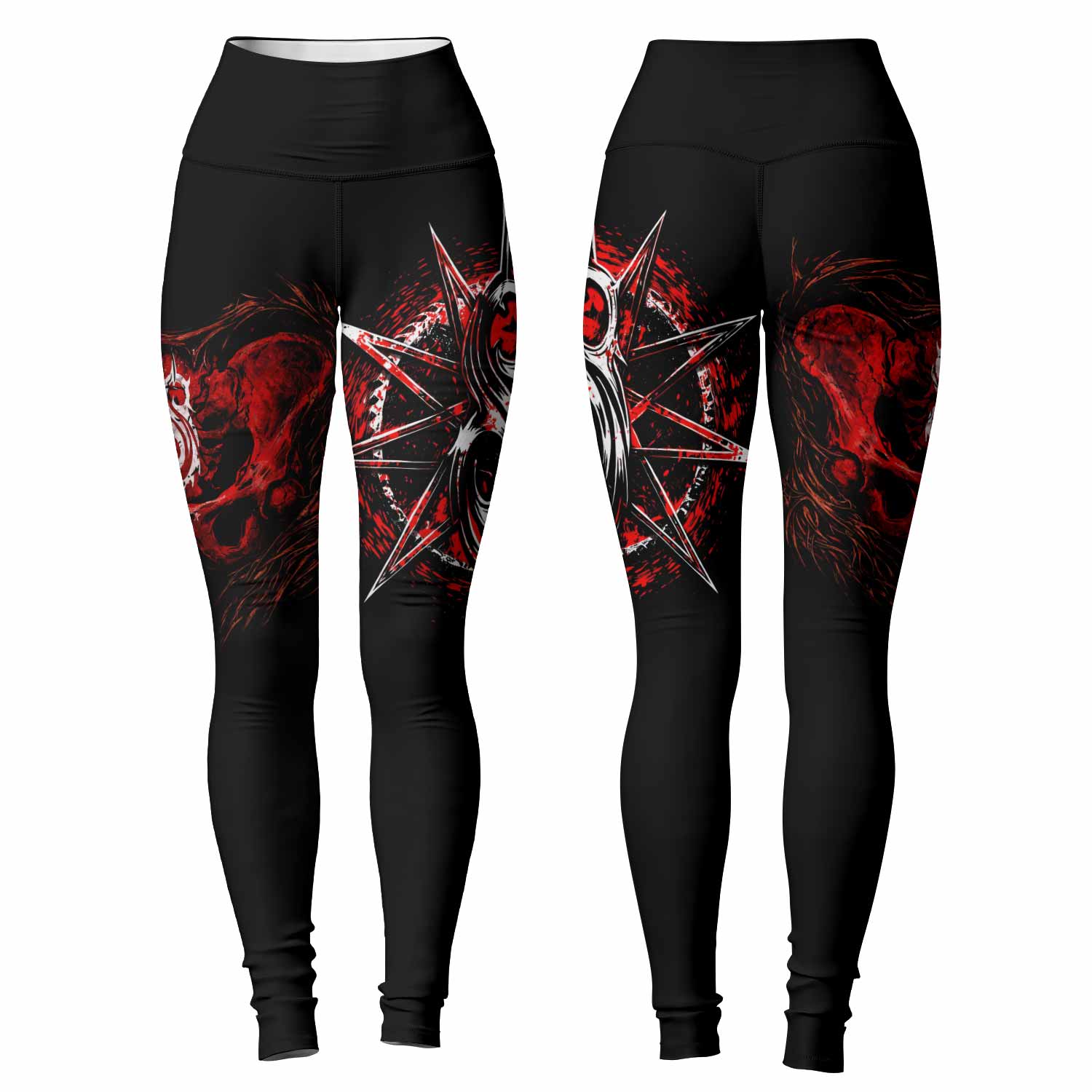 Slipknot Crimson Ribcage Women's Leggings - front and back view