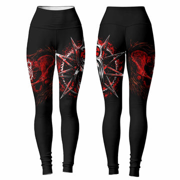 Slipknot Crimson Ribcage Women's Leggings - front and back view