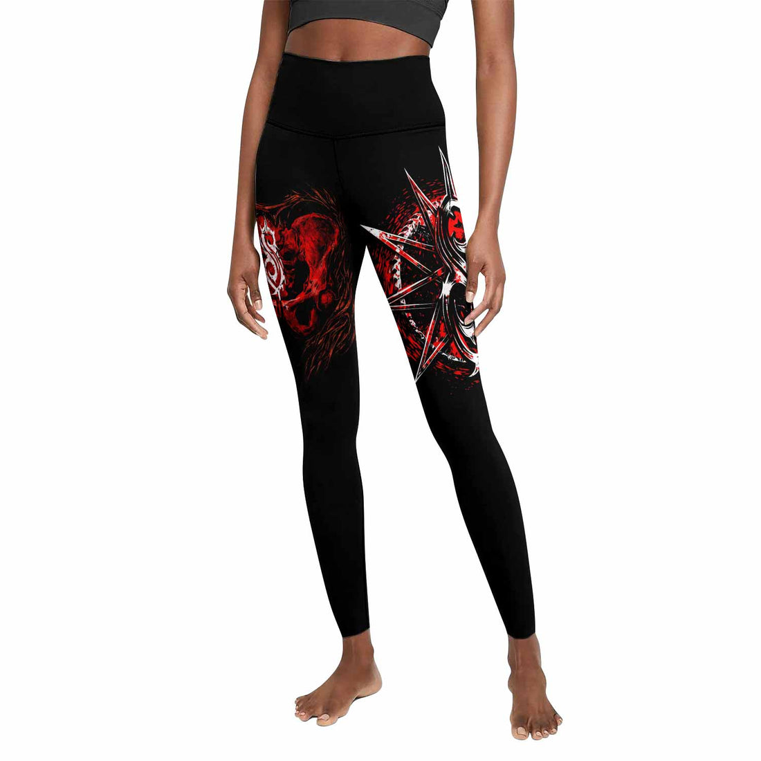 Slipknot Crimson Ribcage Women's Leggings - front and back view