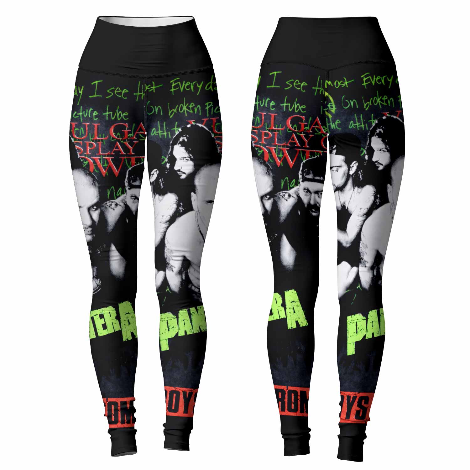 Pantera Cowboys From Hell Women's Leggings - front and back view