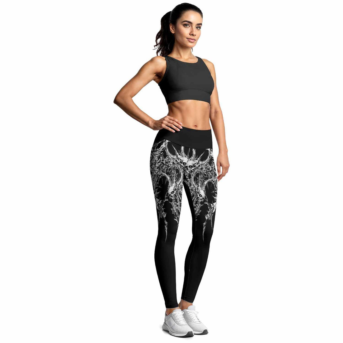Mortalis Dark Spine Women's Leggings - lifestyle view