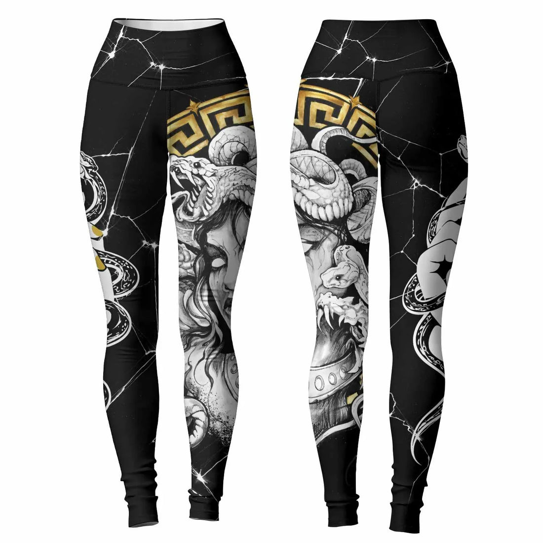 Medusa Snake Women's Leggings - lifestyle view