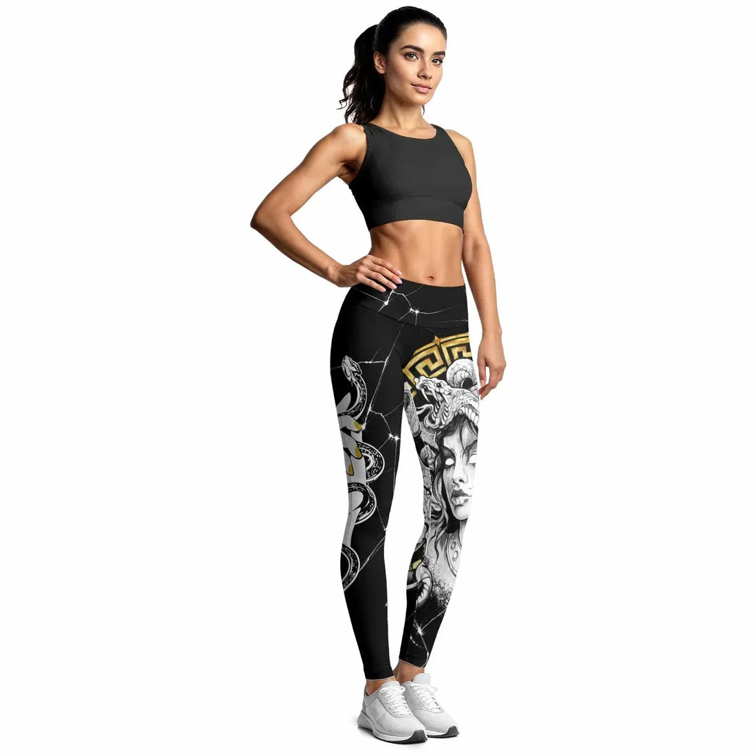 Medusa Snake Women's Leggings - lifestyle view