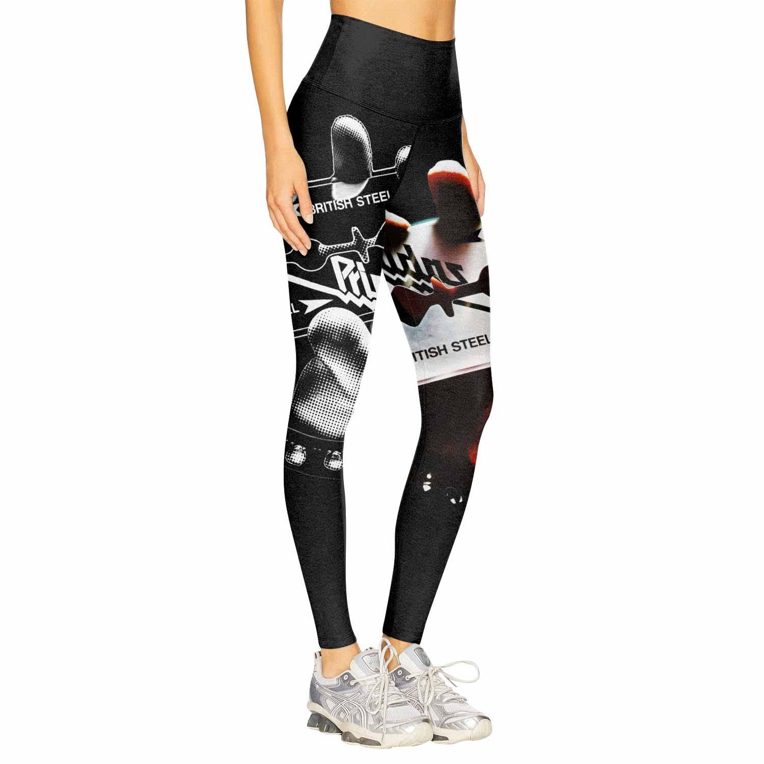 Judas Priest British Steel Women's Leggings - right side mockup